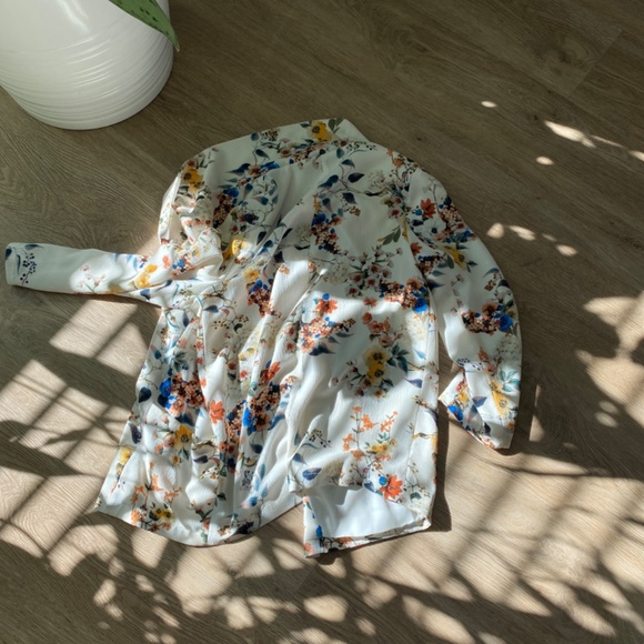 silky floral cardigan - Picture 2 of 3